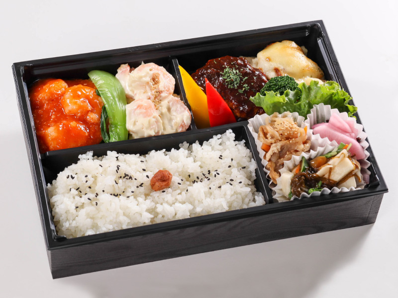 ダブル海老＆ハンバーグ弁当