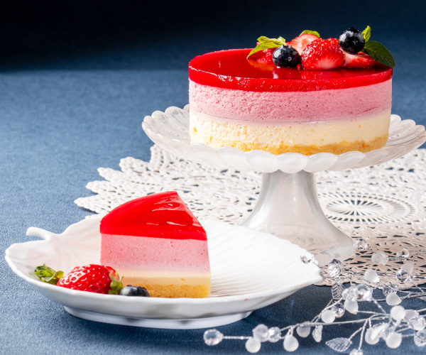 フランボワーズとフロマージュのムースケーキ
